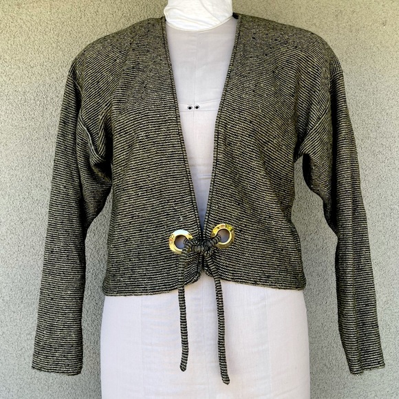St. John vintage tie-front sweater